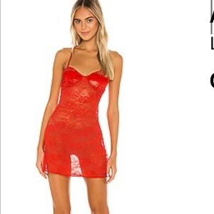 Lovers + friends Lacey lingerie dress